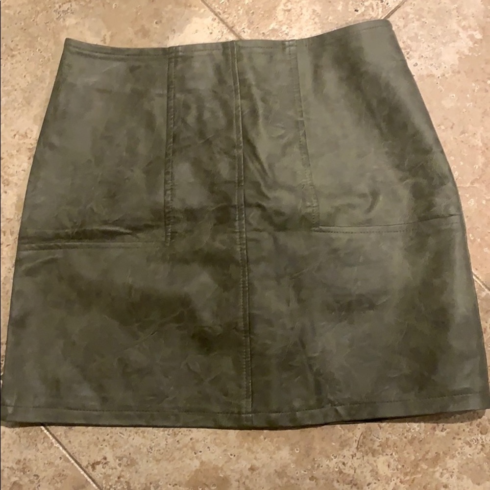 LF leather skirt